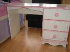 GIRLS VANITY Unit with knee space and three drawers, ....