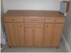 Beech Dining Table & 2 Sideboards